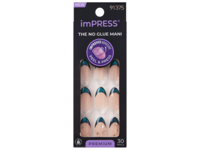 Kiss imPRESS No Glue Mani Press On Nails, Visions, 30 Count