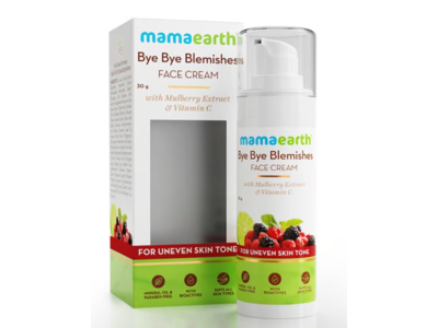 Mama Earth Bye Bye Blemishes Face Cream, Malberry Extract & Vitamin C, 30 g
