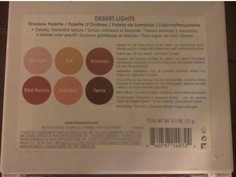 Flower Desert Lights Shadow Palette, 0.7 oz/21 g