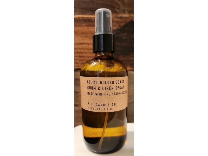 P.F. Candle Co. No.21 Golden Coast Room & Linen Spray, 7.75 fl oz/229 mL