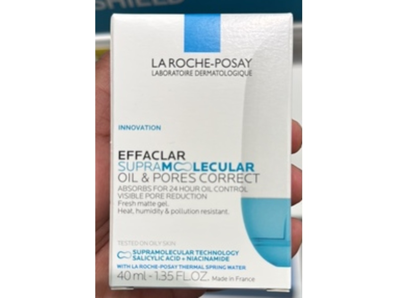 La Roche-Posay Effaclar Supramolecular Oil & Pores Correcting Acne Moisturizer, 1.35 fl oz/40 mL