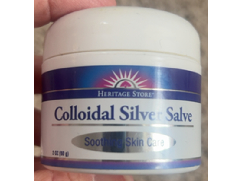 Heritage Store Colloidal Silver Skin Salve, 2 oz/60 g