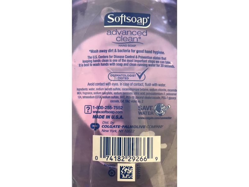 Softsoap Advanced Clean Handsoap, 80 fl oz (2.36 L)