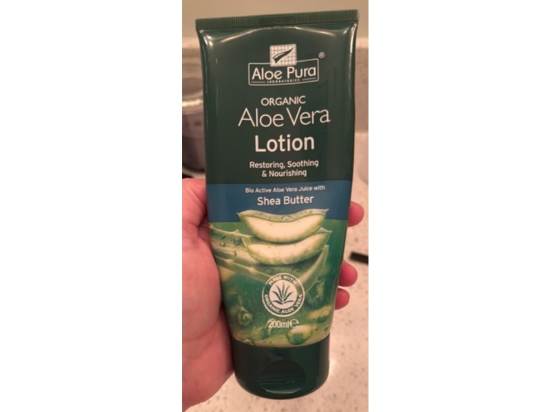 Aloe Pura Organic Aloe Vera Lotion, Shea Butter, 200 mL