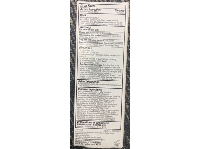 La Roche-Posay Anthelios Light Fluid Sunscreen, Tinted Mineral, SPF 50, 1.7 fl oz/50 mL