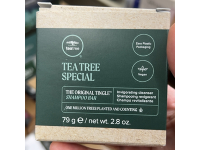 Tea Tree Special Invigorating Cleanser Shampoo Bar, 2.8 oz/79 g
