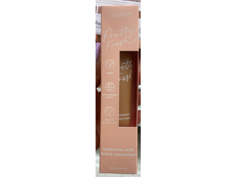 Colourpop Pretty Fresh Tinted Moisturizer, Hyaluronic Acid, Dark 20N, 1.45 fl oz/43 mL