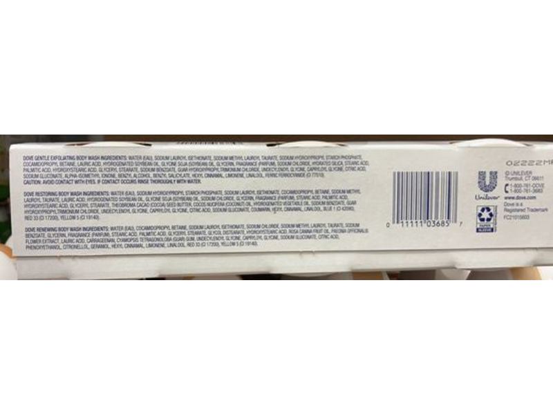 Dove Body Wash Variety Pack Gentle Body Wash, 24 fl oz