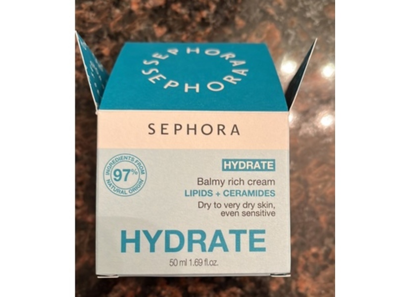 Sephora Hydrate Balmy Rich Cream, Lipids + Ceramides, 1.69 fl oz/50 mL