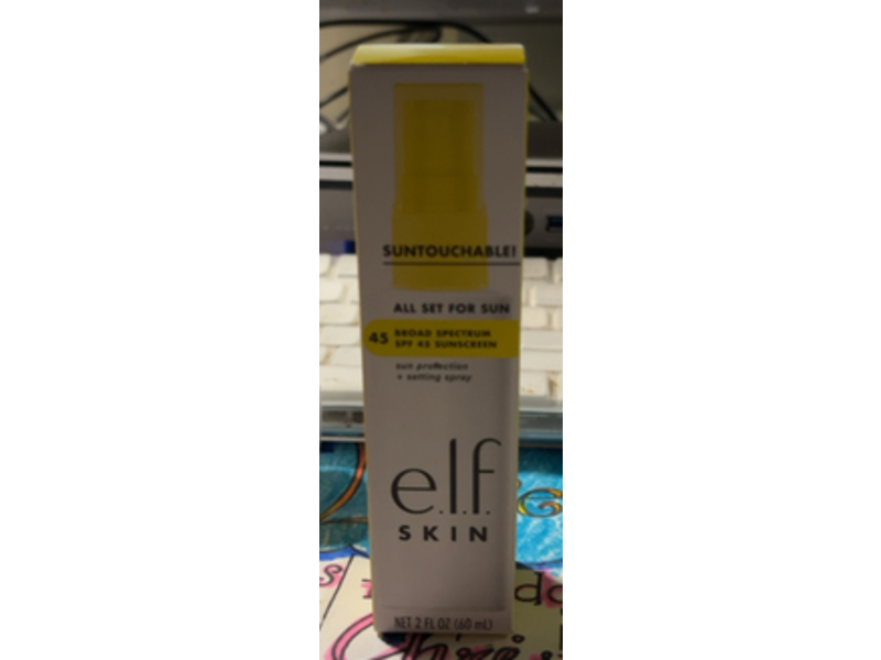 E.l.f. Suntouchable All Set For Sun Sunscreen, SPF 45, 2 fl oz/60 mL