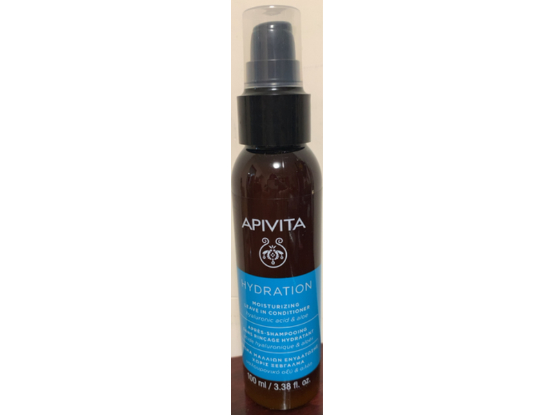 Apivita Hydration Moisturizing Leave-in Conditioner, 3.38 fl oz/100 mL