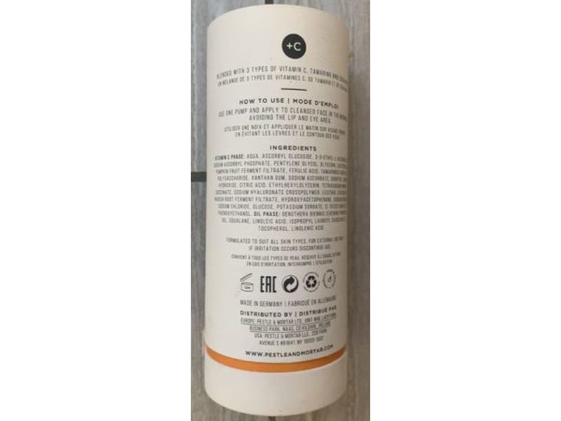 Pestle & Mortar Brightening & Clarifying Face Serum, 1.35 fl oz/40 mL