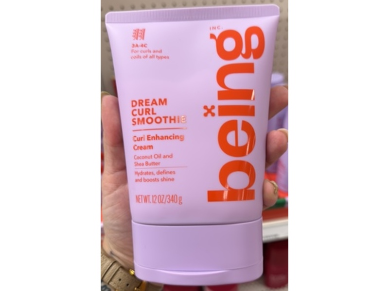 Being Dream Curl Smoothie Curl Enhancing Cream, Coconut Oil And Shea Butter, 12 oz/340 g, Pack Of 2
