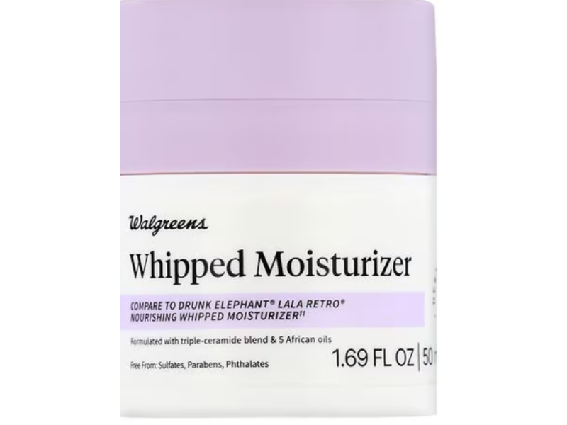 Walgreens Whipped Moisturizer, Triple Ceramide Blend & 5 African Oils, 1.69 fl oz/50 mL