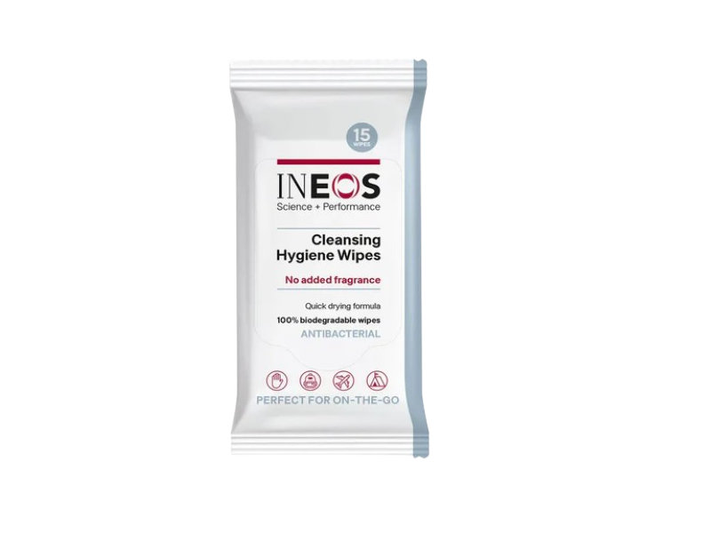 Ineos Cleansing Hygiene Wipes, 15 Count