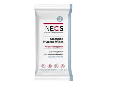Ineos Cleansing Hygiene Wipes, 15 Count