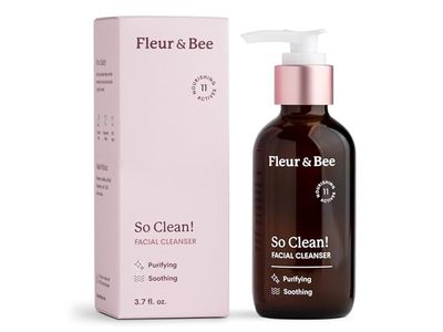 Fleur & Bee So Clean Facial Cleanser, 3.7 fl oz