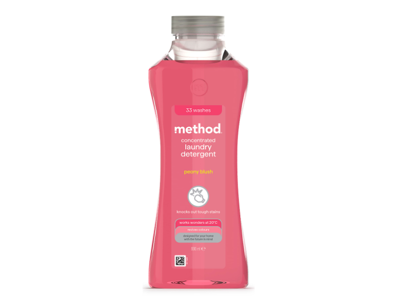 Method Concentrated Laundry Detergent, Peony Blush, 33 Loads, 990 mL