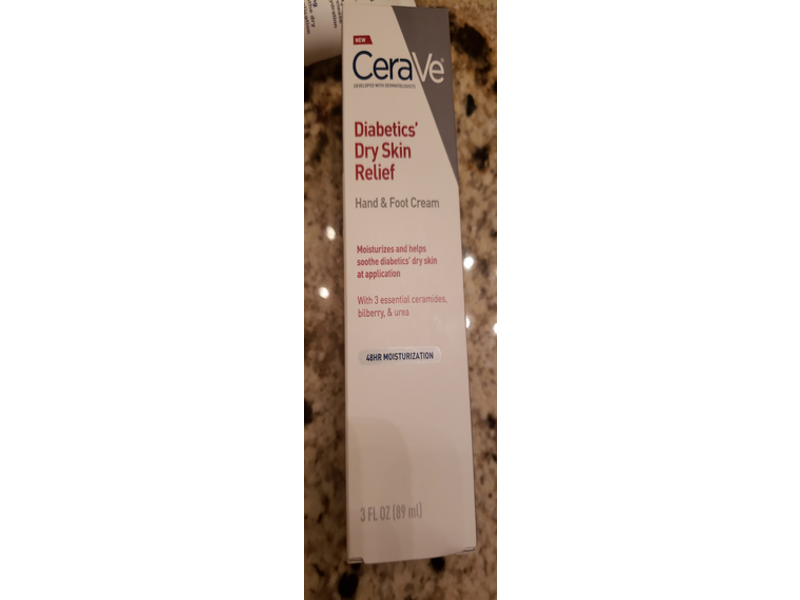 CeraVe Hand Cream & Foot Cream, 3 fl oz/89 mL