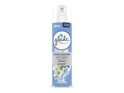 Sc Johnson Glade Odor Fighting Soft Mist Air Freshener, Clean Linen, 8 oz/226 g
