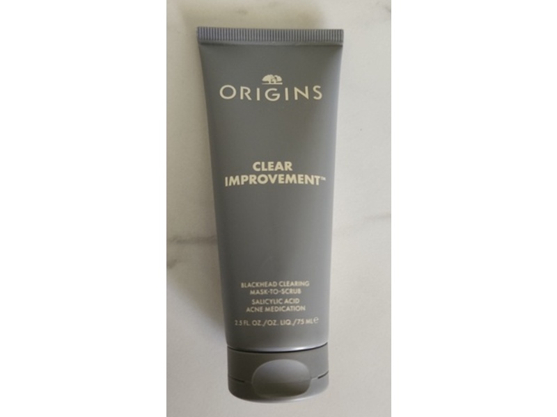 Origins Clear Improvement Blackhead Clearing Face Mask To Scrub, Salicylic Acid, 2.5 fl oz/75 mL