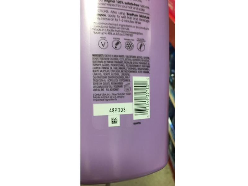 L'Oreal Ever Pure Moisture Conditioner, Rosemary, 28 fl oz/828 mL