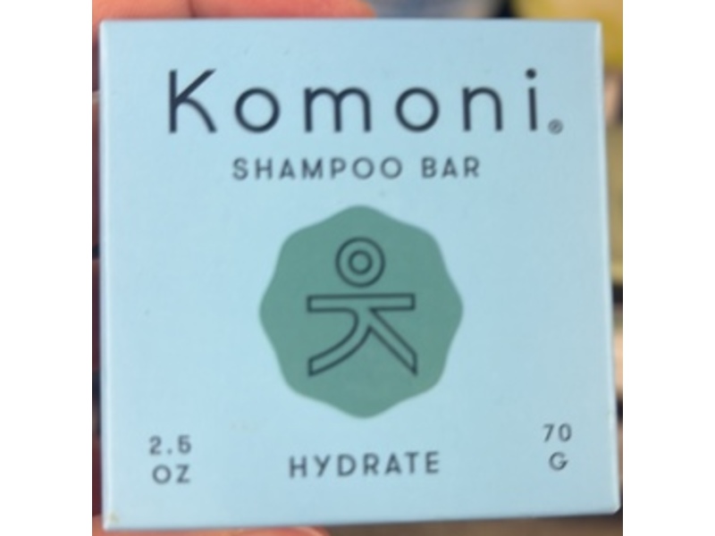 Komoni Hydrate Shampoo Bar, 2.5 fl oz/70 g