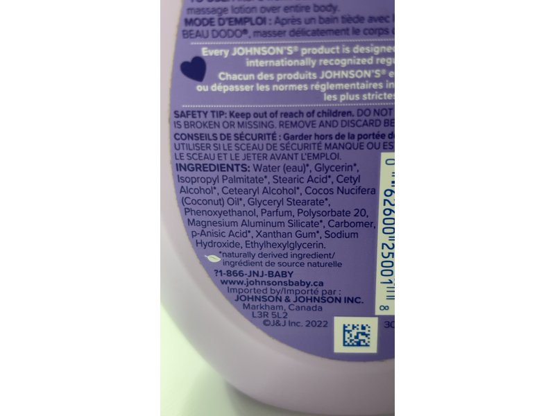 Johnson's Bedtime Lotion, 13.6 fl oz/400 mL