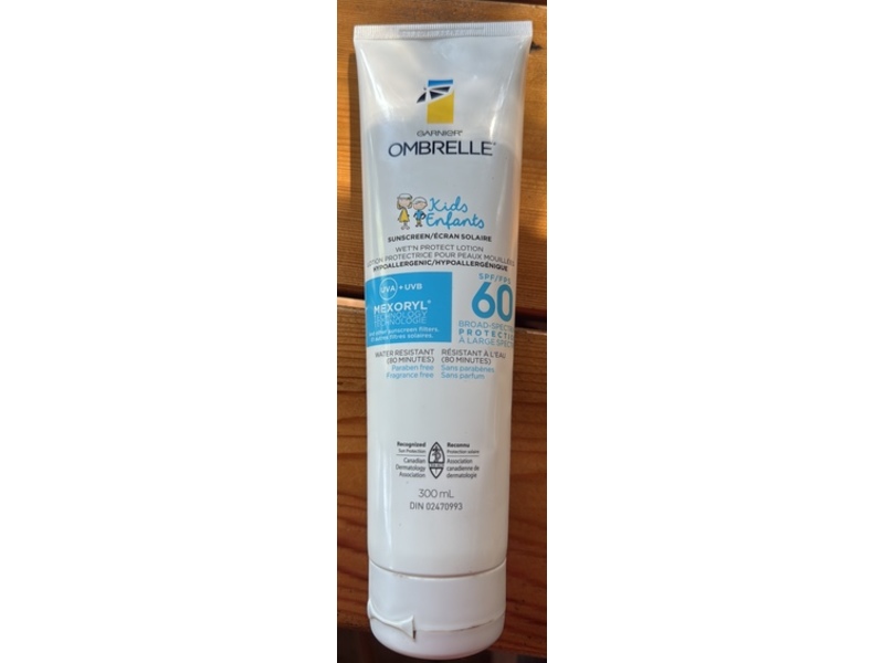 Garnier Omrelle Kids Enfants Sunscreen, SPF 60, 300 mL