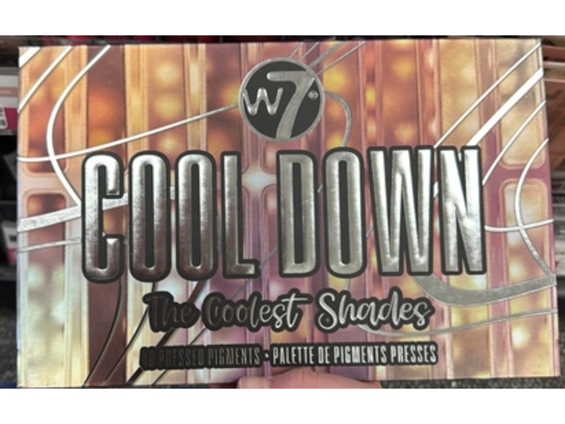 W7 Cool Down Pressed Pigment Eyeshadow Palette, 36 g