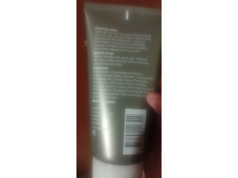Natio Daily Face Wash, 5.2 oz/150 g