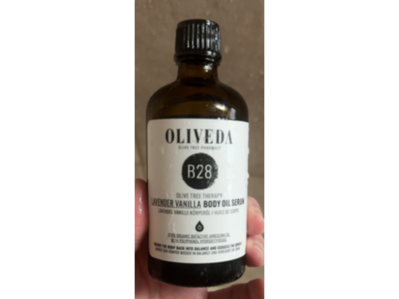 Oliveda B28 Body Oil Serum, Lavender Vanilla, 3.4 fl oz/100 mL