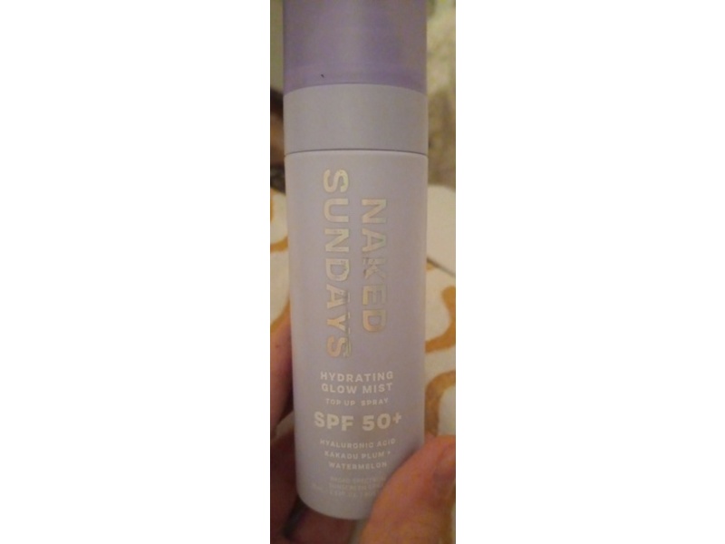 Naked Sundays Hydrating Glow Mist Setting Spray, SPF 50+, 2.5 fl oz/75 mL