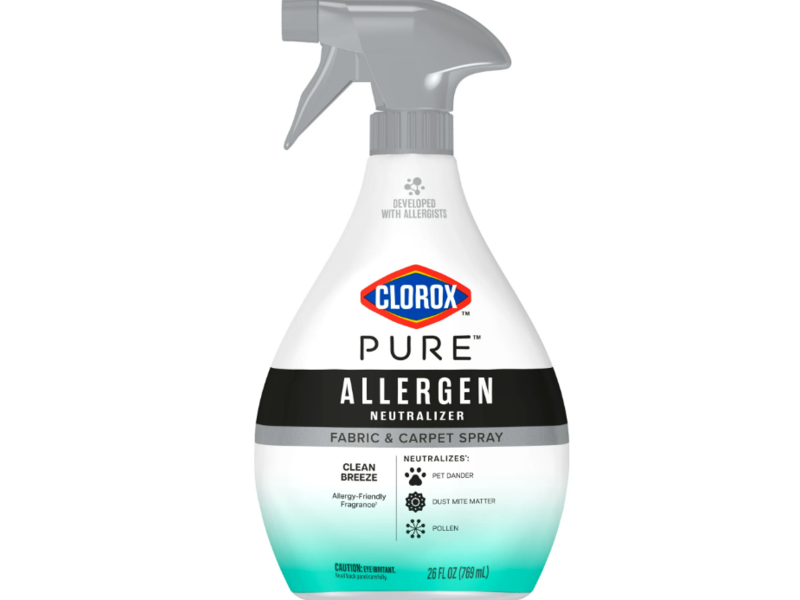 Clorox Pure Allergen Fabric & Carpet Spray, Clean Breeze, 26 fl oz/769 mL