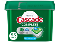 Cascade Complete ActionPacs Dishwasher Detergent, Fresh Scent, 55 Pacs, 29.4 oz/836 g - Image 2