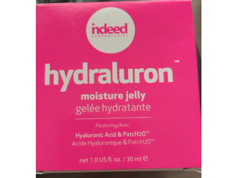 Indeed Hydraluron Moisture Jelly, Hyaluronic Acid & Patch H2o, 1 fl oz/30 mL