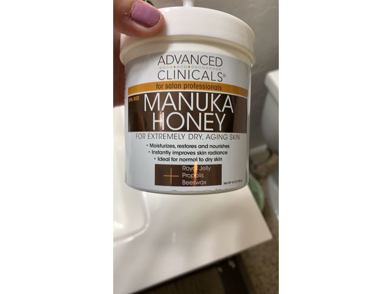 Advanced Clinicals Manuka Honey Cream, 16 fl oz/454 g
