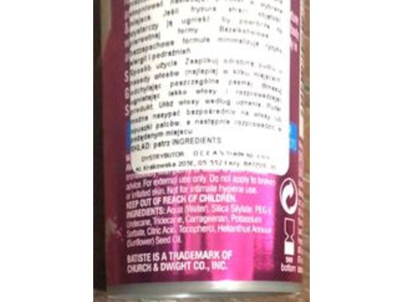 Batiste Dry Styling Plumping Powder, 0.01 oz / 5 g