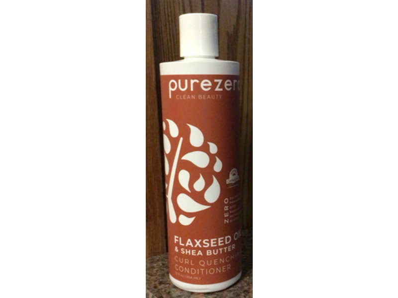 Purezero Curl Quenching Conditioner, Flaxseed Oil & Shea Butter, 12 fl oz/354 mL