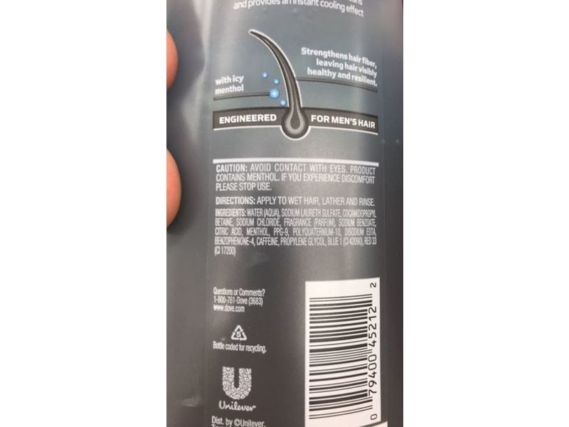 Dove Men+Care Shampoo, Cooling Relief, 20.4 fl oz/603 mL
