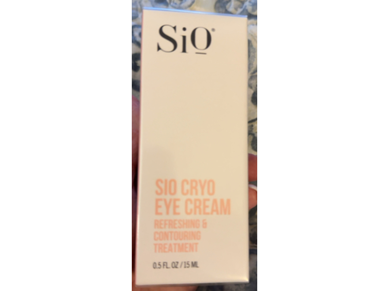 Sio Cryo Eye Cream Refreshing & Contouring Treatment, 0.5 fl oz/15 mL
