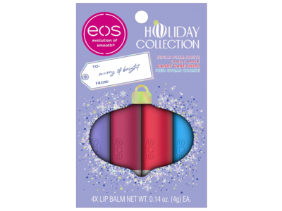 eos Holiday Collection Lip Balm Set, Merry & Bright, 0.14 oz/4 g