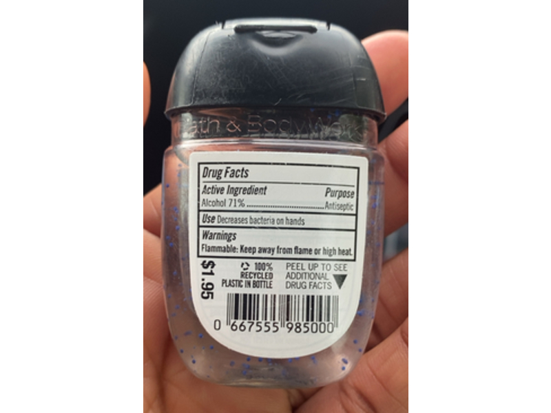 Bath & Body Works Anti-Bacterial Hand Gel, Lavender + Vanilla, 1 fl oz/29 mL