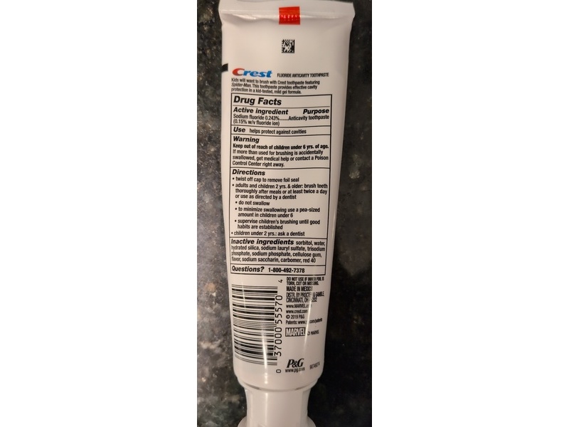 Crest Fluoride Anticavity Toothpaste, Strawberry, 4.2 oz/119 g, Pack Of 3