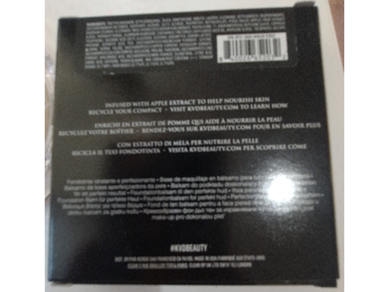 KVD Good Apple Skin Perfecting Foundation Balm, Medium 039, 0.35 oz/10 g