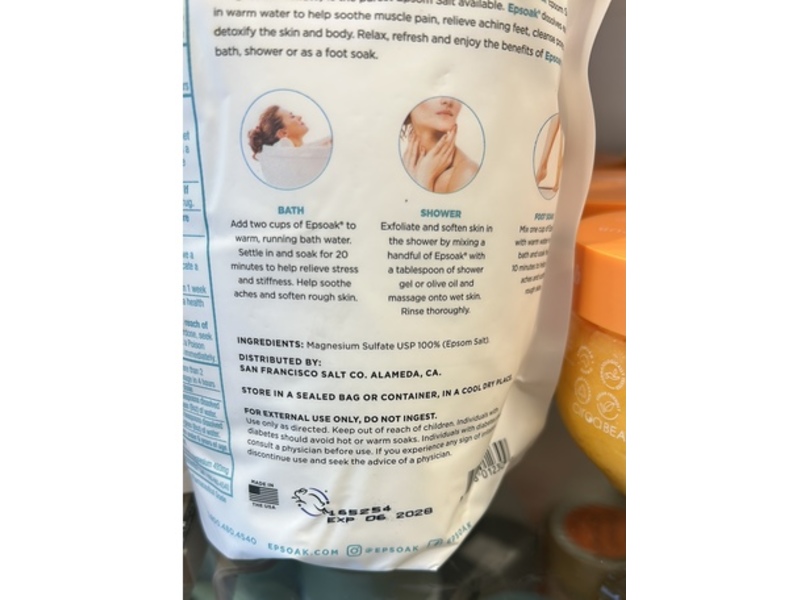 Epsoak Naturals Collection Pure Epsom, 32 oz