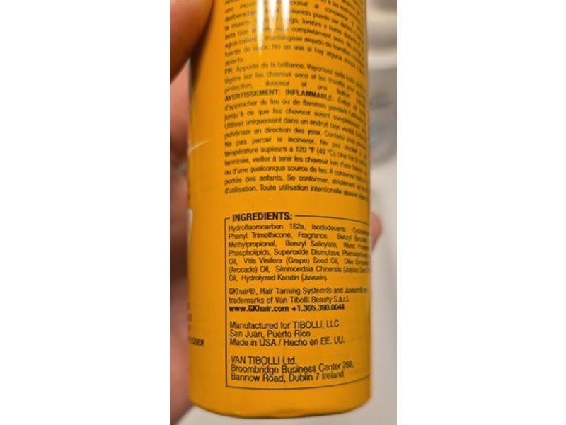 GK Hair Pro Line Hair Taming System Shine Spray, Dry Oil, 3.5 oz/115 mL