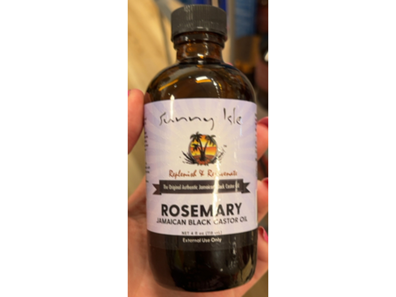 Sunny Isle Rosemary Jamaican Black Castor Oil, 4 fl oz/118 mL