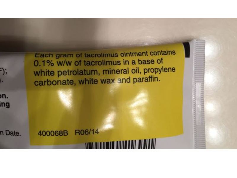 Tacrolimus Ointment 0.1%, 100 g, Fougera (RX)
