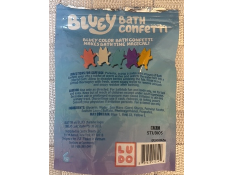 Bluey Bath Confetti, Mixed Citrus Scented, 0.70 oz